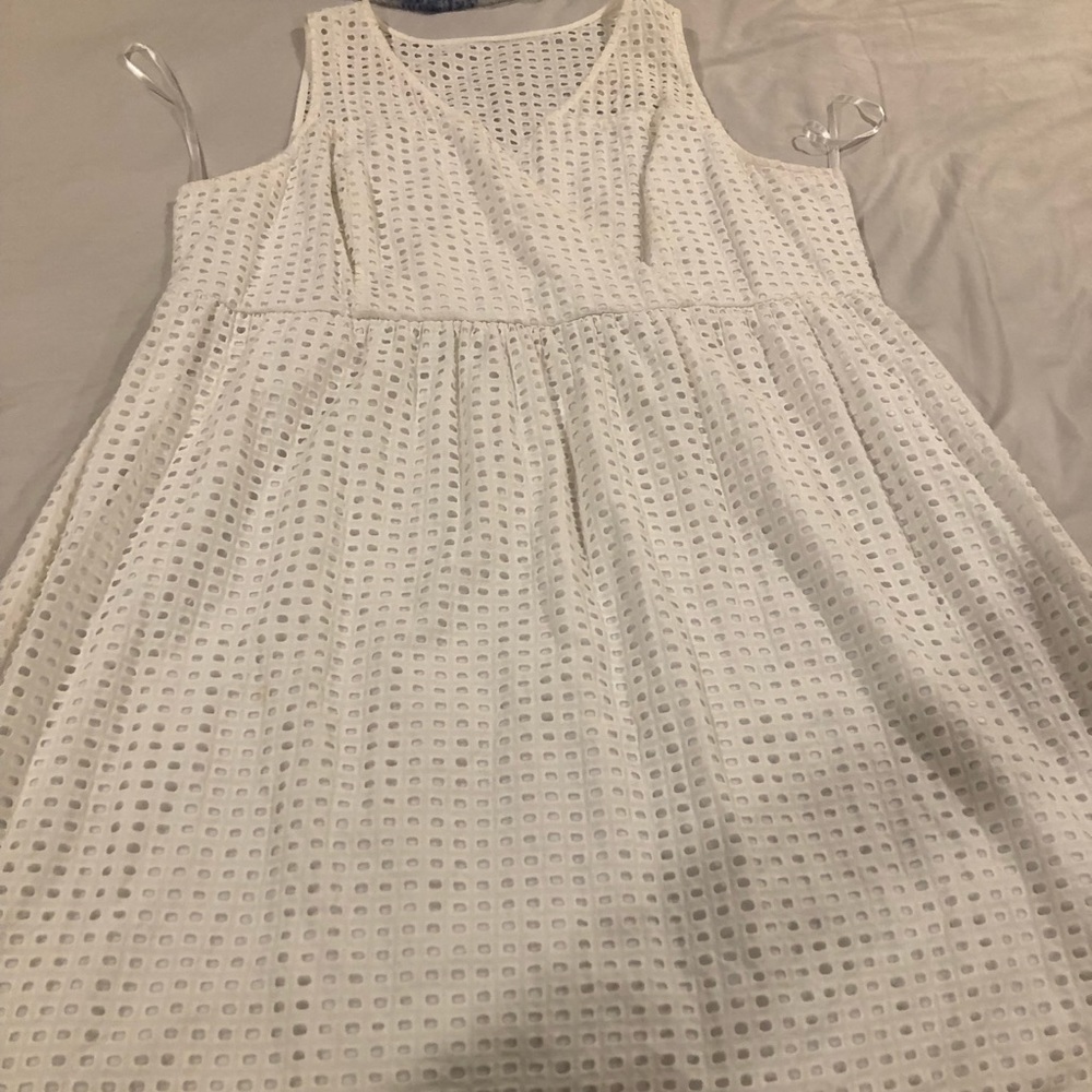 criss cross neckline dress
